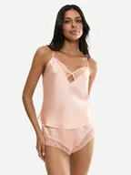 Piżamy damskie - Triumph Piżama A Weekend To Remember 10225050 Beżowy Regular Fit - miniaturka - grafika 1