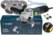 Szlifierki i polerki - SZLIFIERKA KĄTOWA 125MM 1600W WUBER WR-AG-1600 - miniaturka - grafika 1