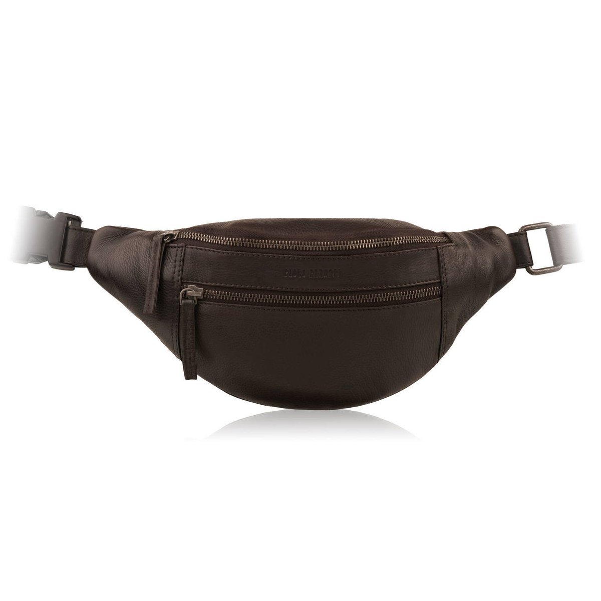 Saszetka Męska Skórzana Brązowa Na Pas Paolo Peruzzi Al-11-Br