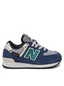 Buty dla chłopców - New Balance Sneakersy PC574SOA Niebieski - miniaturka - grafika 1
