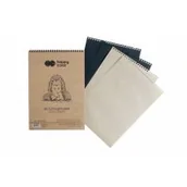 Szkolne artykuły papiernicze - GDD Szkicownik na spirali A5/50K Black&Brown - GDD - miniaturka - grafika 1