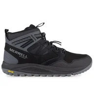 Buty zimowe męskie - Buty Merrell Nova Sneaker Boot Bungee Waterproof J067109 - czarne - miniaturka - grafika 1
