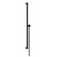 Zestawy prysznicowe - HANSGROHE 24403670 Unica Drążek prysznicowy E Puro 90 cm z suwakiem EasySlide i wężem przysznicowym Isiflex 160cm Czarny Matowy - miniaturka - grafika 1