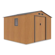 Altany ogrodowe - Domek Na Narzędzia Hudson 277X255Cm Oak Grey - Hardmaister - miniaturka - grafika 1