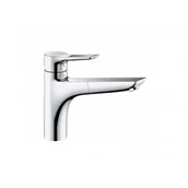 Baterie kuchenne - KLUDI 329430562 MIX jednouchwytowa bateria kuchenna, wyciągana obrotowa wylewka, uchwyt kabłąkowy - miniaturka - grafika 1