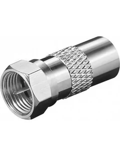 Goobay we 1172 CU adapter (F-plug > Coaxial Plug) HQ (SB): 63463 - Kable - miniaturka - grafika 1