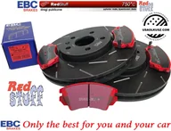 Tarcze hamulcowe - Przednie CERAMICZNE klocki Red Stuff + NACINANE tarcze hamulcowe 321mm EBC seria USR Chevrolet Camaro 3,6 V6 -2015 - miniaturka - grafika 1