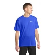 Koszulki męskie - Męski t-shirt funkcjonalny Jack Wolfskin VONNAN S/S T M vibrant blue - S - miniaturka - grafika 1