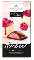 Czekolada - NIEDEREGGER Praline Panna Cotta Malina Himbeer nadziewana czekolada mleczna 100g - miniaturka - grafika 1