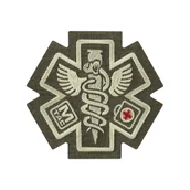 Odzież taktyczna i umundurowanie - M-Tac - Naszywka medyczna haftowana Paramedic - Ranger Green - 51432023 - miniaturka - grafika 1