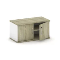 Inne meble biurowe - B2B Partner Nadstawka dwudrzwiowa, 800 x 400 x 400 mm, biały/dąb sonoma 437504 - miniaturka - grafika 1