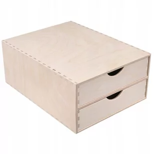 Organizer na biurko, 2 szufladki, 25 x 33 x 13,5 cm - Pudła i kartony archiwizacyjne - miniaturka - grafika 1
