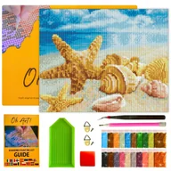 Zabawki kreatywne - Haft Diamentowy z Ramką Diamond Painting Obraz Mozaika 5D 30 x 40 cm OhArt! - miniaturka - grafika 1