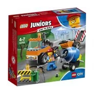 Klocki - LEGO Juniors Samochód robót drogowych 10750 - miniaturka - grafika 1