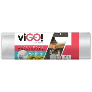 Worki na śmieci VIGO 18 L (30 sztuk) Biały - Worki na śmieci - miniaturka - grafika 1