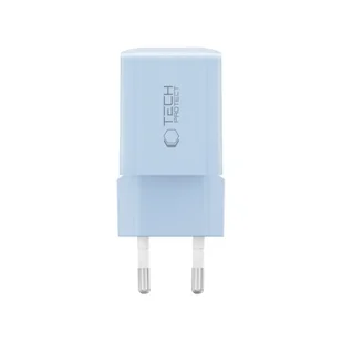 TECH-PROTECT NCM33W 2-PORT NETWORK CHARGER PD33W/QC3.0 BABY BLUE - Ładowarki do telefonów - miniaturka - grafika 1