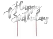 Dekoracje sali - Topper papierowy na tort Happy Birthday - 20 cm - miniaturka - grafika 1