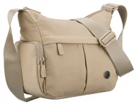 Torebki damskie - Mała torebka damska PETERSON listonoszka na ramię crossbody sportowa lekka modna beżowa - miniaturka - grafika 1