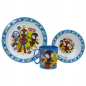 Zestawy naczyń dla dzieci - ZESTAW OBIADOWY mikrofalówka Spidey i super kumple - miniaturka - grafika 1