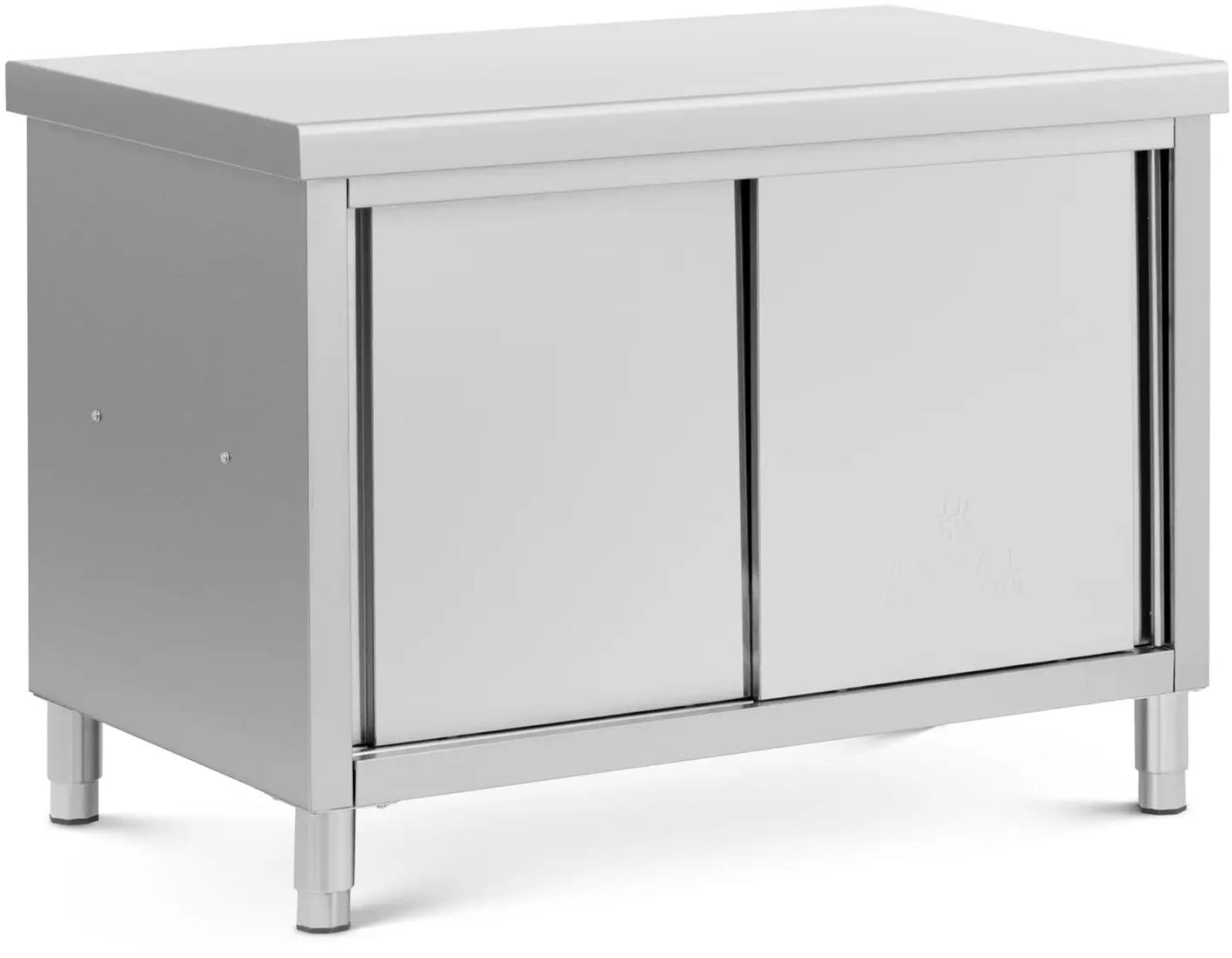 Stół blat roboczy centralny z szafką przelotową STAL 120 x 70 cm