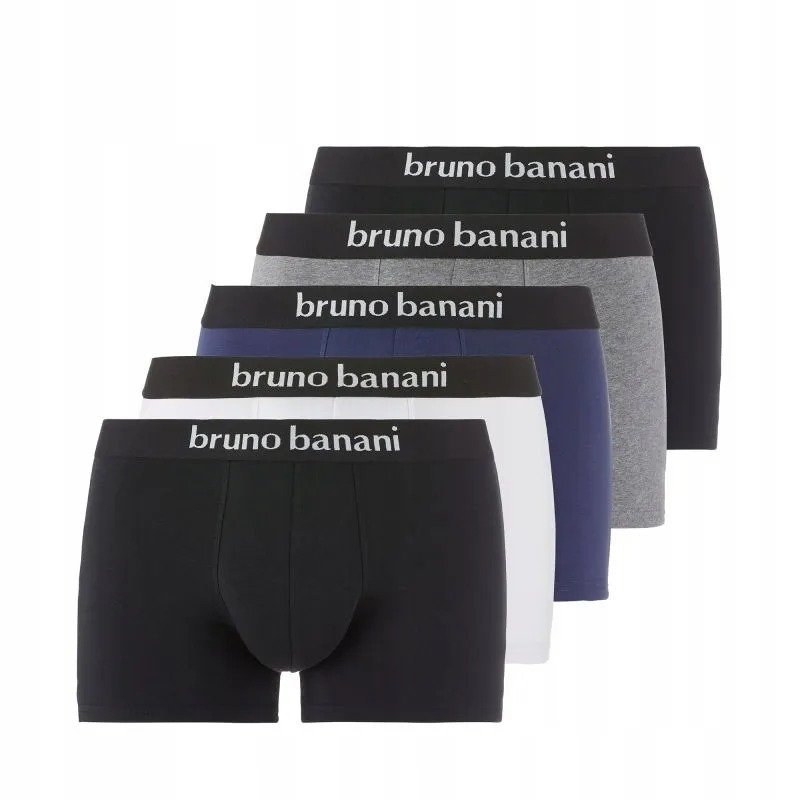 BRUNO BANANI MAJTKI BOKSERKI MĘSKIE 5 PACK M 6_A
