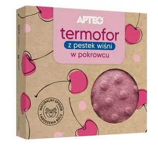 Apteo Termofor z pestek wiśni, pokrowiec różowy - Suplementy naturalne - miniaturka - grafika 1