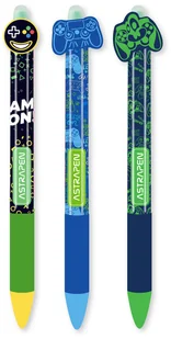 DŁUGOPIS AUTOMATYCZNY WYMAZYWALNY Z GUMOWYM UCHWYTEM 0,5 MM PEN OOPS! GAMER, ASTRA - Długopisy - miniaturka - grafika 1