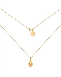 Złoty naszyjnik z łezką - Naszyjniki - miniaturka - grafika 1