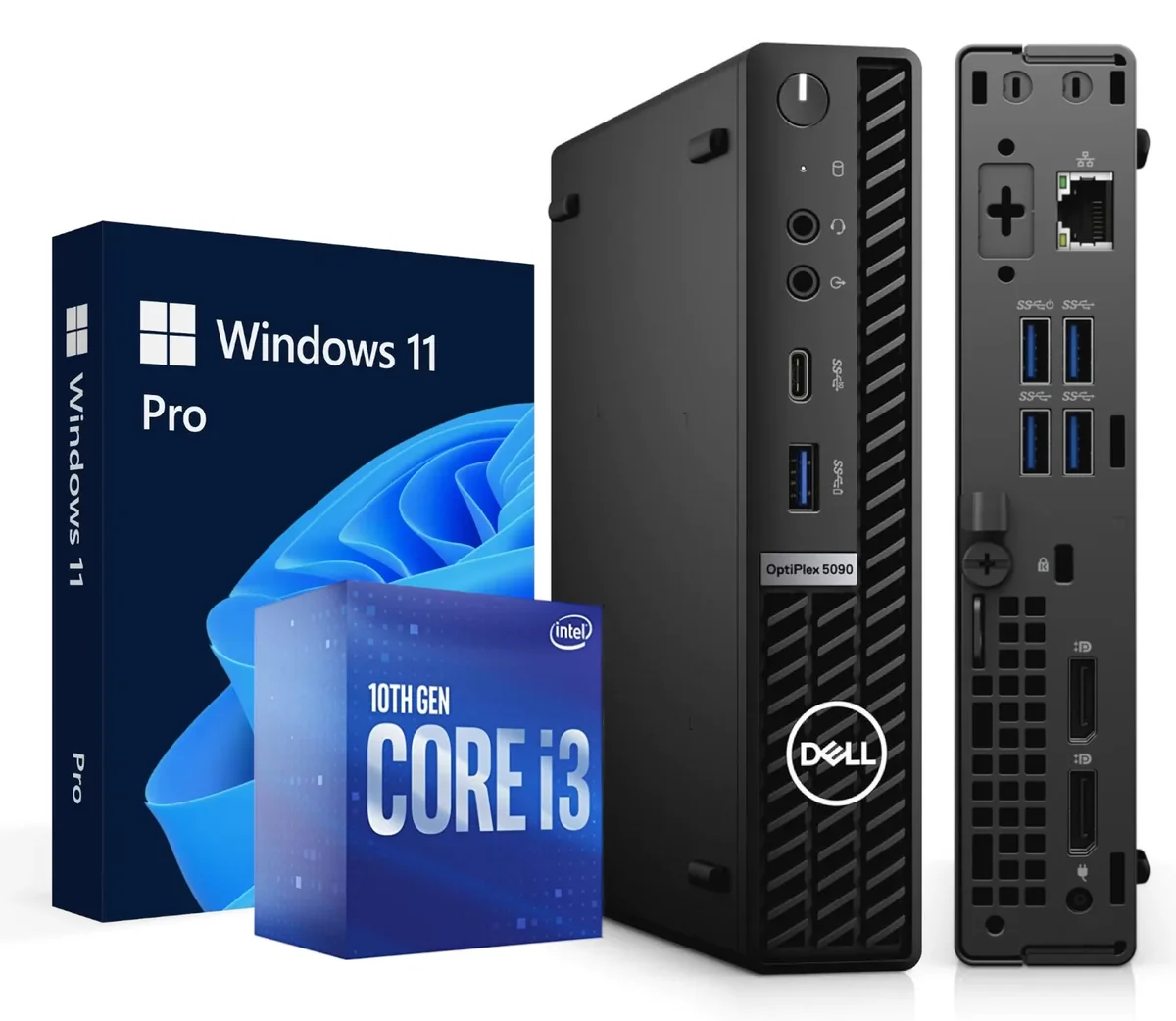 Dell Optiplex 5090 MFF i3-10105T 16 GB 512 GB SSD SzybkI micro PC z Win11 Pro
