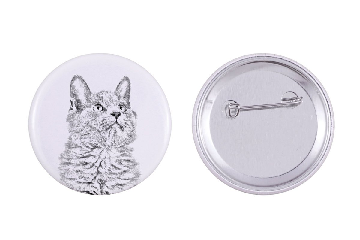 Nebelung - ozdoba plecaka, personalizowana przypinka, idealny gadżet dla miłośników zwierząt marki Art-Dog