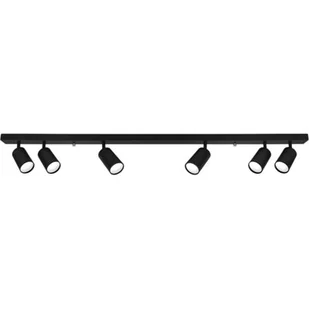 Superled Spoti lampa sufitowa (spot) 6-punktowa czarna - Lampy sufitowe - miniaturka - grafika 1