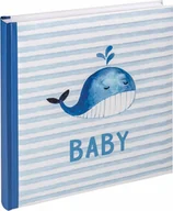Albumy fotograficzne - Walther Walther Sam blue 28x30,5 50 white Pages Babyalbum UK183L - miniaturka - grafika 1