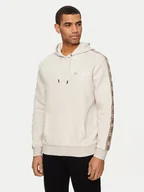 Bluzy męskie - Guess Bluza Z4RQ21 KB3P2 Beżowy Regular Fit - miniaturka - grafika 1