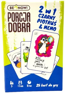 Karty do gry 2w1 - Czarny Piotruś & Memo Porcja Dobra - Gry planszowe - miniaturka - grafika 1