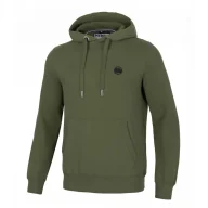 Odzież taktyczna i umundurowanie - Bluza z kapturem Pit Bull New Brushed Fleece Group Small Logo '24 - Ciemnooliwkowa 3XL - miniaturka - grafika 1