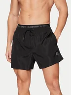 Kąpielówki męskie - KARL LAGERFELD Szorty kąpielowe A1M46058 Czarny Regular Fit - miniaturka - grafika 1