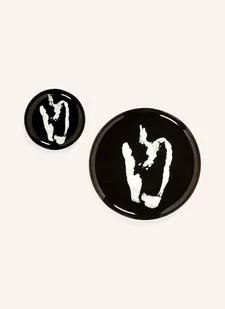 Serax Talerze Deserowe Feast, 2 Szt schwarz - Talerze - miniaturka - grafika 1