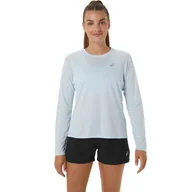 Koszulki i topy damskie - Damska Koszulka z długim rękawem ASICS CORE LS TOP W 2012C333-404 – Niebieski - miniaturka - grafika 1