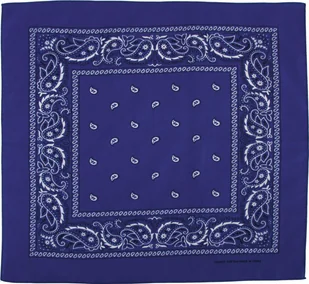 MFH BANDAMKA BANDANA CHUSTA 55x55 cm NIEBIESKO-BIAŁA - Czapki i chusty sportowe damskie - miniaturka - grafika 1