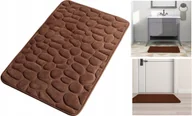 Dywaniki łazienkowe - Dywanik Łazienkowy Miękki Szybkoschnący Brązowy Antypoślizgowy 40X60Cm Mata - miniaturka - grafika 1