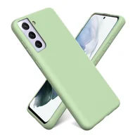 Etui i futerały do telefonów - Etui na telefon Samsung Galaxy S21 Plus silikonowe żelowe etui na telefon komórkowy, zielone - miniaturka - grafika 1
