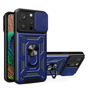 Hybrid Armor Camshield etui iPhone 14 Pro pancerny pokrowiec z osłoną na aparat niebieskie - Etui i futerały do telefonów - miniaturka - grafika 1