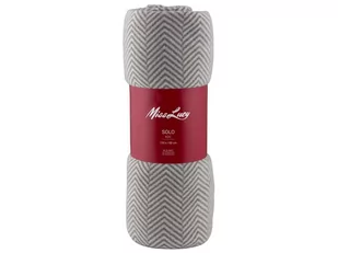 Koc poliestrowy Miss Lucy Solo 130x150 cm jasnoszary - Koce - miniaturka - grafika 1