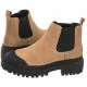 Botki Beżowe/Czarne 12220 Cam 3131 Beige/7991 Preto (FP51-a) Filipe - Botki damskie - miniaturka - grafika 1