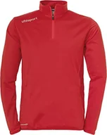 Koszulki męskie - Uhlsport Essential 1/4 Zip Top bluza męska, czerwony/biały, 3XL - miniaturka - grafika 1