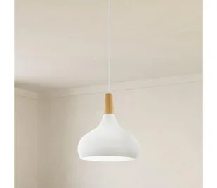 Eglo 901178 - Żyrandol na lince SABINAR 1xE27/60W/230V śr. 28cm biały - certyfikat FSC - Lampy sufitowe - miniaturka - grafika 1