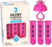 Wkłady filtrujące - Filtr Do Butelki Dafi Różowy Flamingowy 3 Szt + Nakrętka - miniaturka - grafika 1