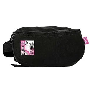 Paso Unisex Youth BeUniq Barbie Black torba biodrowa, wielokolorowa, 13 x 23 x 9 cm - Plecaki - miniaturka - grafika 1