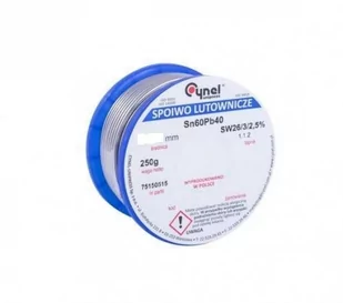 Cynel Cyna 3mm/250g Sn60Pb40 Spoiwo lutownicze - Akcesoria do lutowania - miniaturka - grafika 1