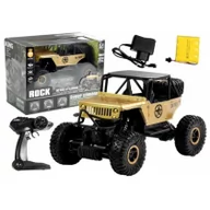 Zabawki zdalnie sterowane - Auto zdalnie sterowane Jeep 1:18 złoty - miniaturka - grafika 1